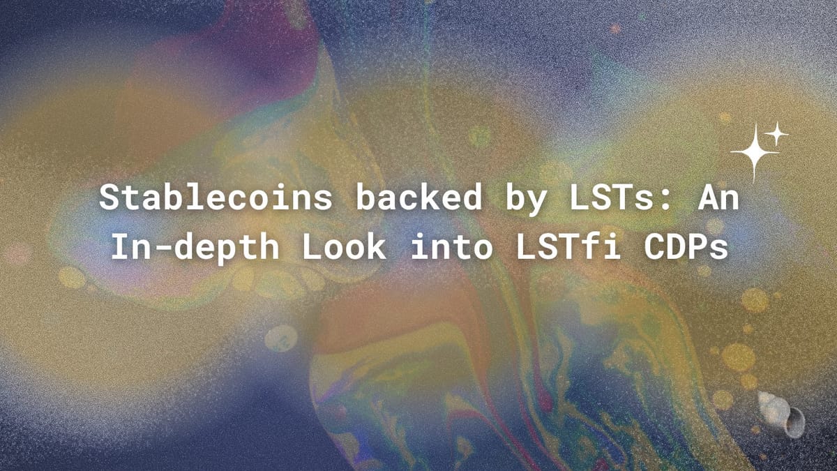 Stablecoins backed by LSTs